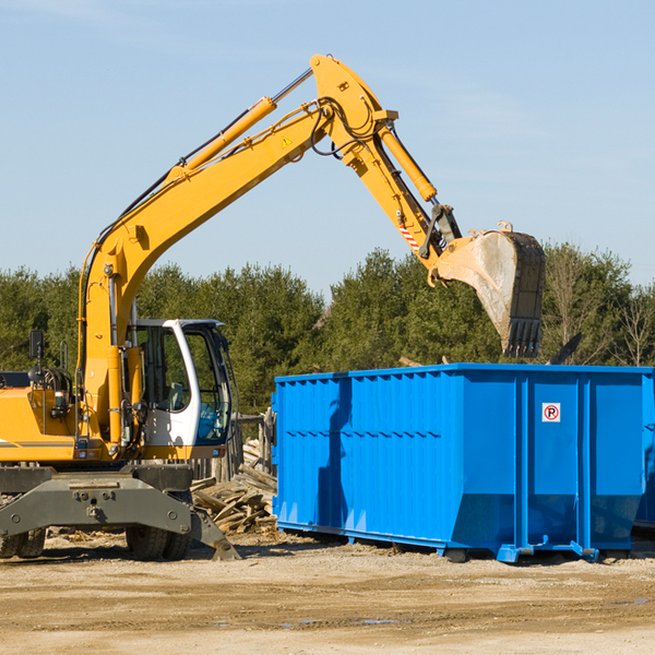 are there any restrictions on where a residential dumpster can be placed in Portis KS